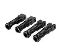 RORVECQ For S1000RR S1000R R S 1000 R RR For NineT R1200 For Racer Motorcycle Rider Footpegs Rest Pedal Foot Peg Footrest(BLACK,1 Set)