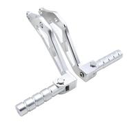 RORVECQ For Sur-Ron For Light Bee X S For Segway X160 X260 Electric Dirt Bike Motorcycle CNC Rear Passenger Foot Peg Rests Pedal Peg Bracket(Silver)