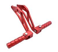RORVECQ For Sur-Ron For Light Bee X S For Segway X160 X260 Electric Dirt Bike Motorcycle CNC Rear Passenger Foot Peg Rests Pedal Peg Bracket(RED)