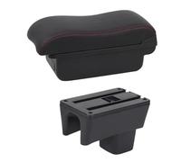 RORVECQ For Suzuki For Swift 2005-2019 2020 2021 2022 2023 Armrest Box Car Center Console Interior Details Storage Box(B2 Red Line)