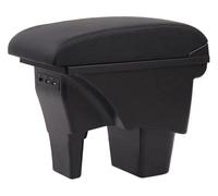 RORVECQ For Suzuki For Vitara Central Armrest Box Universal Central Armrest Box With USB(Black black lines)