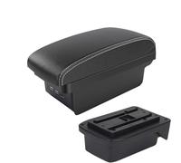 RORVECQ For TOYOTA For Verso Armrest Box For TOYOTA For Verso EZ Car Armrest Box Storage Box With USB Interface(B3 Black white 3USB)