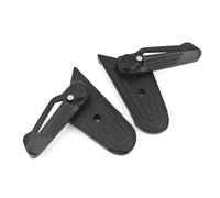 RORVECQ For Vespa For Sprint For Primavera 50 125 150 Black Rear Passenger Foot Step Advanced Die-Cast Pedals Accessories