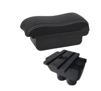 RORVECQ For VW For T&ouran For Caddy Armrest Box Central Storage Box Interior Retrofit Car Accessories(A2 Black white NO USB)