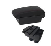 RORVECQ For VW For T&ouran For Caddy Armrest Box Central Storage Box Interior Retrofit Car Accessories(B1 Black red 3USB)