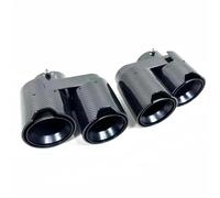 RORVECQ For X5 X6 X7 G05 G06 G07 2020 2021 2022 2023 2024 Quad Tailpipe Muffler Carbon Fiber Exhaust Pipe Tip Nozzle Exhaust Head(Carbon Fiber Texture a)