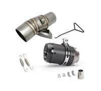RORVECQ For XADV 750 Stainless Steel Modified Accessories Motorcycle Exhaust Muffler Pipe Middle Pipe Tube Exhaust Connector 51mm Tailpipe(Style D)