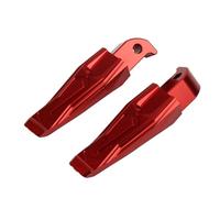 RORVECQ For Y&amaha NMAX155 For TMAX 530 MT-07 Rear Passenger Foot Peg Footrests CNC Aluminum Alloy Motorcycle Accessories(RED)