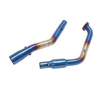 RORVECQ For Y&amaha YZF R15 V3 R125 MT125 Mt 125 2020 2021 Motorcycle Exhaust System Escape Moto Modified Front Link Pipe With Catalyst(Blue)