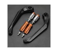 RORVECQ for Yamaha NVX155 for AEROX155 NVX 155 2017-2021 2022 2023 2024 Motorcycle Handlebar Brake Clutch Lever Hand Guard Handguard Protector(Orange,Style A)