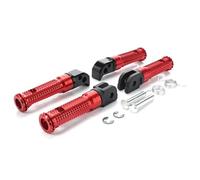 RORVECQ For YAMAHA YZF R6 R1-M YZF-R1 R1S R1M YZF-R6 R6S Motorcycle Pedal Footpeg Holder Footrest Foot Pegs(RED,1 Set)