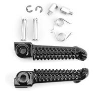 RORVECQ Front Foot Peg Footrest For Yamaha YZF R1 1998-2014 For R6 1999-2014 For R6S 2003 2004 2005 2006 2007 2008(BLACK)