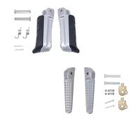 RORVECQ Front Rear Footrests Foot pegs For CB400 CB 400 CB250 For HORNET 250 CBR 600 F CB600F For HORNET 600 CBR 600 FS NC700(Front and Rear)