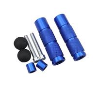 RORVECQ M8 Motorcycle CNC Footrests Foot Pegs Pedals Motocross Bike Scooter Dirt Bike ATV Universal Accessories(Blue)