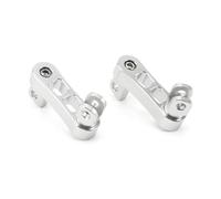 RORVECQ Motorcycle Accessories Footpegs Highway Pegs Footrest 360° Rotation For Dyna For Softail XL 883 1200 Touring Custom(Silver)