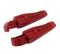 RORVECQ Motorcycle Accessories Rear Foot Pegs Rests Passenger Footrests CNC For YAMAHA For XMAX300 For XMAX 300 For XMAX250 2017-2024(RED)