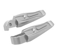RORVECQ Motorcycle Accessories Rear Foot Pegs Rests Passenger Footrests CNC For YAMAHA For XMAX300 For XMAX 300 For XMAX250 2017-2024(Silver)