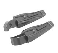 RORVECQ Motorcycle Accessories Rear Foot Pegs Rests Passenger Footrests CNC For YAMAHA For XMAX300 For XMAX 300 For XMAX250 2017-2024(GRAY)