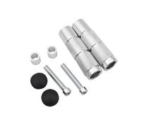 RORVECQ Motorcycle ATV M8 CNC Footrests Foot Pegs Pedals For Motocross Bike Scooter Dirt Bike Universal(Silver)