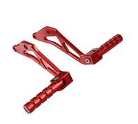 RORVECQ Motorcycle CNC Rear Foot Pegs Pedal Bracket Passenger Footrests For Sur Ron For Light Bee X/S/L1E For Segway X260 X160(RED)