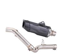 RORVECQ Motorcycle Exhaust Muffler Middle Link Pipe Connect Slip On Connector For B&MW F750 F850 F 750 850 GS ADV F750GS F850GS 2018-2021(Style D)
