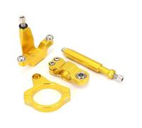 RORVECQ Motorcycle Fiber Carbon Pattern Steering Stabilize Damper Mounting Bracket Kit For Yamaha YZF R7 YZFR7 Yzf-r7 2021-2023 Accessories Adjustable(Model W)