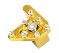 RORVECQ Motorcycle Folding Brake Head Accessories Universal Brake Pedal Head Rotatable CNC Aluminum Alloy Brake Pedal(Gold)