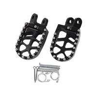 RORVECQ Motorcycle Footrest Footpegs Foot Pegs Rest Pedal Parts For Africa For Twin XRV 650 750 XRV650 XRV750 Bike Accessories(BLACK)