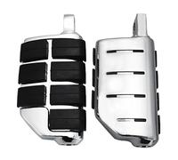 RORVECQ Motorcycle Male Mount Footpegs Footrests pedal Accessories For Harley For SOFTAIL FXST DYNA FXWG FXR XL(Silver)
