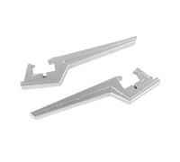 RORVECQ Motorcycle Passenger Foot Peg Extender Footpegs CNC Motocross Dirt Bike Off-Road Accessories For VTB VENTUS ONE Universal(Silver)