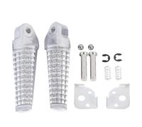 RORVECQ Motorcycle Rear Footrest Foot Pegs For Suzuki GSXR 750 1996-1999 GSX-R 600 1997-2000 For GSF600 N S For BANDIT 1997-1999 For DR-Z400S(Silver)