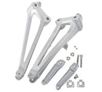 RORVECQ Motorcycle Rear Passenger Footrest Foot Peg Bracket For Y&amaha YZF R1 YZF-R1 2009 2010 2011 2012 2013 2014(Silver)