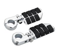 RORVECQ Motorcycles Highway Footrest Engine Guards Crash Foot Pegs For Harley For Dyna Low For Rider For Softail XL883(Chrome,SET)
