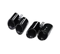 RORVECQ Quad Car Exhaust Tip For Panamera 971 972 2017 2018 2019 2020+ Muffler System Tailpipe Tail Throat Nozzle(BLACK)