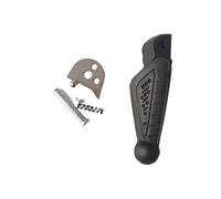 RORVECQ Rear Footrests For BENELLI TNT250 TNT300 BN302 TNT600 BN600 BN 600i TNT125 TNT135 STELS 300 STELS 600 For KEEWAY RKX RK6(BLACK,Right)