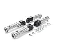 RORVECQ Rider Front Pedal Passenger Rear Foot Pegs For YAMAHA MT-09 MT07 For Tracer XSR 700 900 FZ1 FZ6 FZ8 YZF R3 MT03 MT25 MT-10(Silver,1 Set)