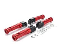 RORVECQ Rider Front Pedal Passenger Rear Foot Pegs For YAMAHA MT-09 MT07 For Tracer XSR 700 900 FZ1 FZ6 FZ8 YZF R3 MT03 MT25 MT-10(RED,1 Set)