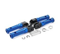 RORVECQ Rider Front Pedal Passenger Rear Foot Pegs For YAMAHA MT-09 MT07 For Tracer XSR 700 900 FZ1 FZ6 FZ8 YZF R3 MT03 MT25 MT-10(Blue,1 Set)