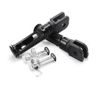 RORVECQ Rider Front Pedal Passenger Rear Foot Pegs For YAMAHA MT-09 MT07 For Tracer XSR 700 900 FZ1 FZ6 FZ8 YZF R3 MT03 MT25 MT-10(BLACK,Front Pedal)