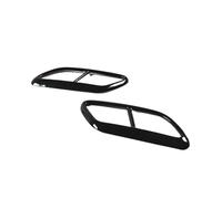 RORVECQ Stainless Steel Tail Muffler Exhaust Pipe Output Cover Decorative Cover For Volvo V90 2016 2017 2018 2019 Car Accesories(BLACK)