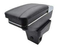 RORVECQ Storage Box For Suzuki For Vitara 2015 2016 2017 2018 2019 Arm Rest Rotatable Cup Holder Central Armrest Box(Black with Black thread)