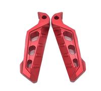 RORVECQ Universal CNC Aluminum Alloy Foot Pedals For Yamaha For Nmax For Xmax For Tmax R1 R3 MTO3 NVX155 For Aerox Series Scooter Foot Rests(RED)