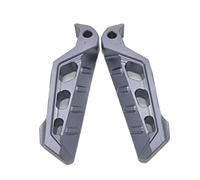 RORVECQ Universal CNC Aluminum Alloy Foot Pedals For Yamaha For Nmax For Xmax For Tmax R1 R3 MTO3 NVX155 For Aerox Series Scooter Foot Rests(GRAY)