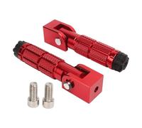RORVECQ Universal Motorcycle Gear Shift Brake Lever Toe Pegs Toepegs Pedals Foot Pegs Racing Rearset For Motorcycles Bicycles Mopeds Karts(RED)