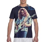 Rory-Gallagher Blues Mans Crewneck Ultra Polyester Comfort Short Sleeve Adult T-Shirt Black