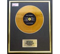 RORY GALLAGHER/MINI GOLD DISC DISPLAY/LIMITED EDITION/COA/ LIVE IN EUROPE