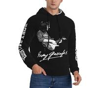 Rory Singer Gallagher hoodies Classcal Men's Graphic Print Long Sleeve Drawstring Hoodie Pullover Sweatshirt hooded with Pockets Large