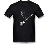 Rory T-Shirts Gallagher Cotton T-Shirts Short Sleeve Tees Tops Clothing Black XXL