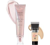 Ros.e Glow Kit | Rose Gold Strobe Cream (30Ml) + Absolute Ivory All Day Hydra Matte Mini Medium Coverage Foundation (15Ml) | Makeup Kit For Women (Combo Pack Of 2)