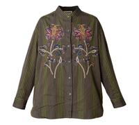 Rosa Billie Cotton Poplin Blouse Khaki M